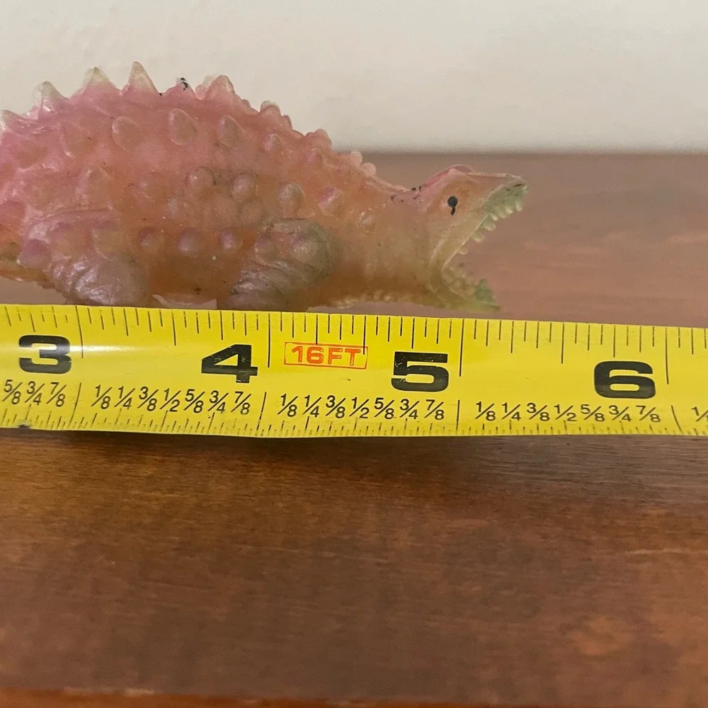 Vtg‎ 1980s Glow In The Dark panoplosaurus / ankylosaurus Dinosaur Toy Figure
